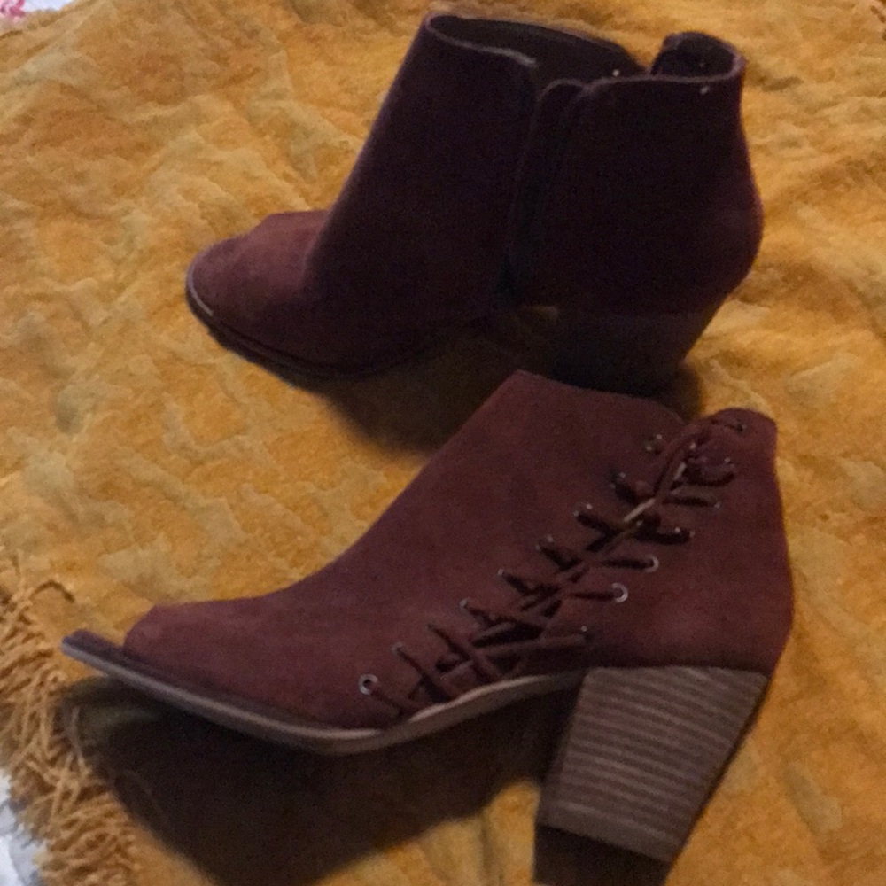 Lucky Brand Open Toe Bootie